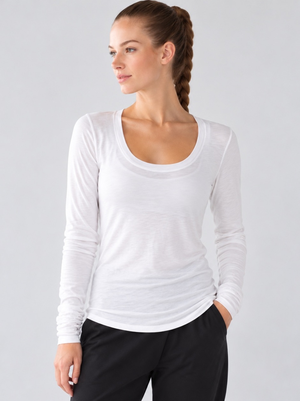 Lululemon Anghasana Long Sleeve White